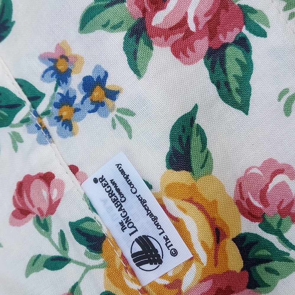 Longaberger "Garden Splendor" Roses Valance, Curtain Topper FINAL - Picture 3 of 7